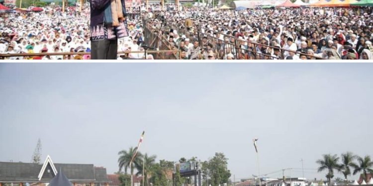 UAS Disambut Penuh Sukacita Warga, Lapangan Merdeka Penuh Sesak