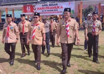 Pemkot Sungai Penuh Gelar Apel Besar Hari Pramuka ke-61 Tahun 2022