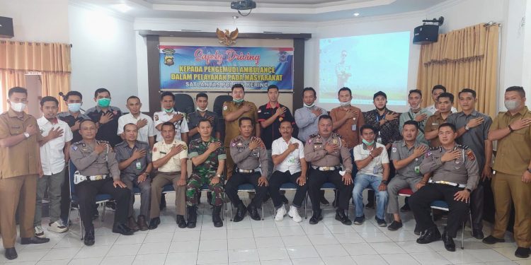 Sat Lantas Polres Kerinci Gelar Pelatihan Savety Driving serta Pengawalan Pengemudi Ambulans