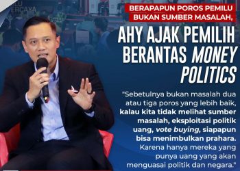 AHY Ajak Pemilih Berantas Money Politics