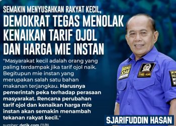 Demokrat Tegas Menolak Kenaikan Tarif Ojol dan Harga Mie Instan