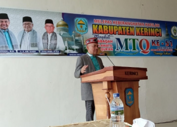 Bupati Adirozal Lepas 76 Kafilah MTQ ke 51 Kabupaten Kerinci