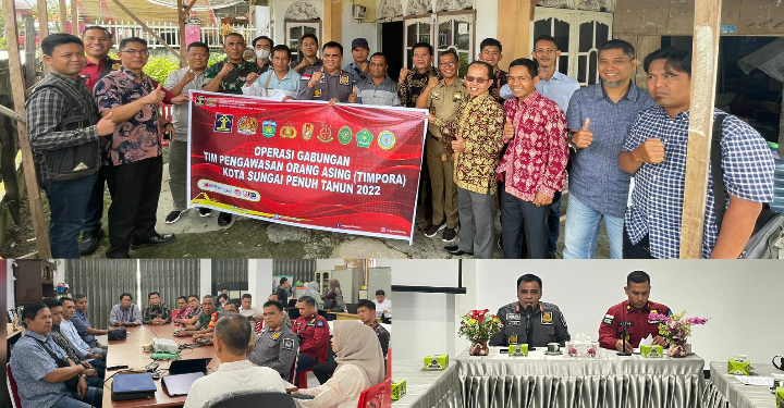 Imigrasi Kerinci Lakukan Operasi Gabungan Pengawasan Keimigrasian Timpora Kota Sungai Penuh