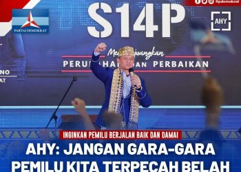 AHY: Jangan Gara-gara Pemilu Kita Terpecah Belah