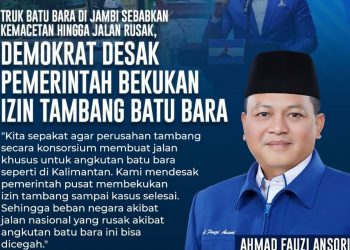 Demokrat Desak Pemerintah Bekukan Izin Tambang Batu Bara di Jambi