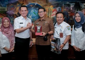 Upayakan Dukungan APBN, Wawako Antos Temui Menteri Pariwisata & Ekraf Sandiaga Uno