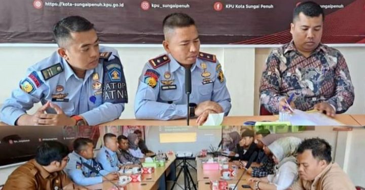 Rutan Sungai Penuh Ikuti Rakor Bersama KPU Terkait Pendirian TPS Lokasi Khusus