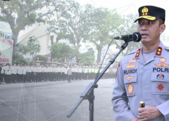 Pulih dari Cidera, Ini Pesan Kapolda Jambi saat Pimpin Apel Perdana