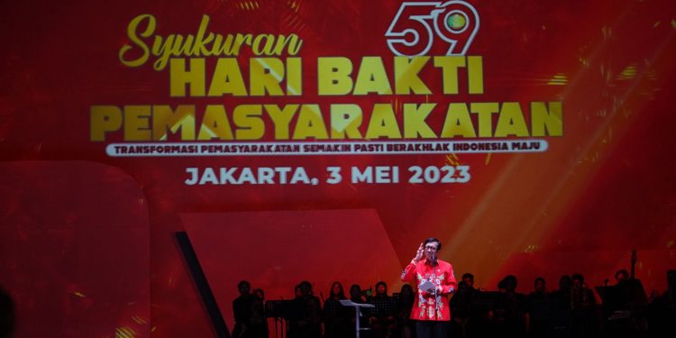 Syukuran HBP Ke-59, Menkumham: Pemasyarakatan Berkomitmen Jawab Berbagai Tantangan