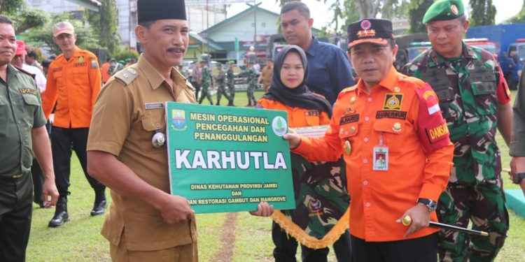 Gubernur Al Haris Pimpin Apel Siaga Bencana Karhutla