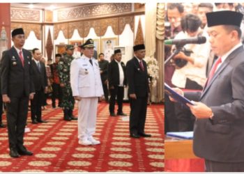 Lantik 3 Pj Bupati, Gubernur Al Haris : Lakukan Inovasi dan Jaga Kondusifitas
