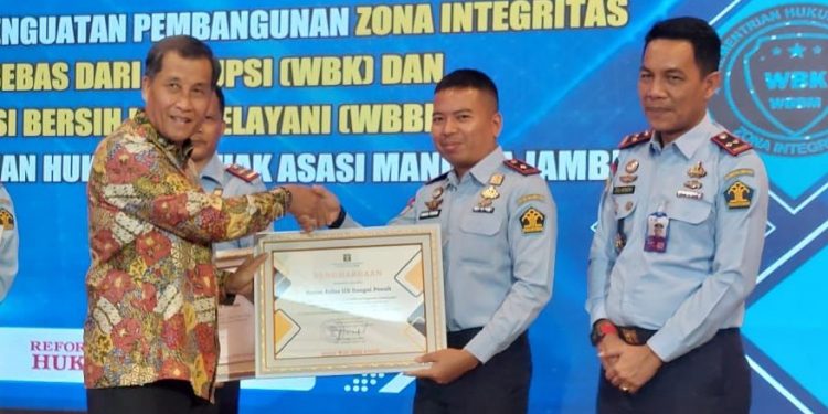 Tim Humas Rutan Sungai Penuh Raih Penghargaan dari Kemenkumham Jambi
