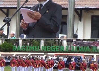 Bupati Merangin Pimpin Upacara Peringatan Hari Otonomi Daerah