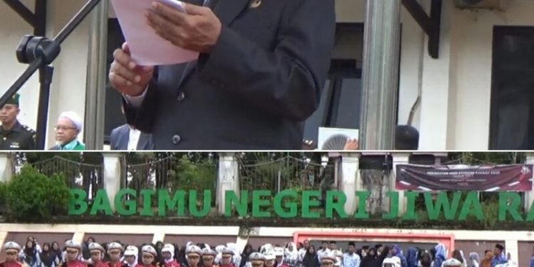 Bupati Merangin Pimpin Upacara Peringatan Hari Otonomi Daerah