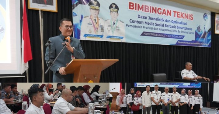 Diskominfo Provinsi Jambi Gelar Bimtek Optimalisasi Content Media Sosial Berbasis Smartphone
