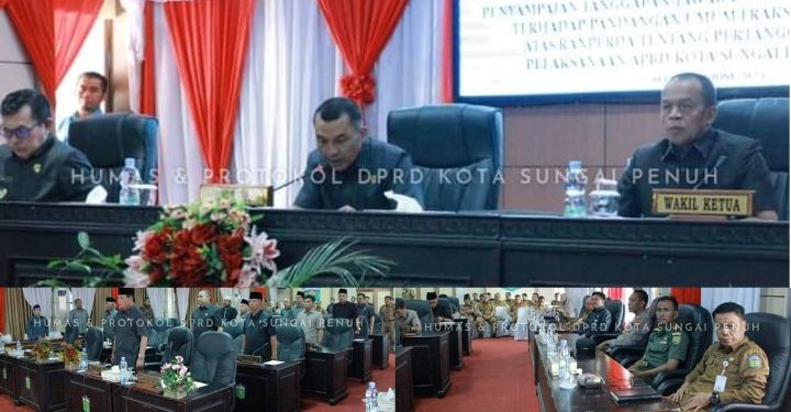 DPRD Gelar Paripurna Tanggapan Walikota atas Pandangan Umum Fraksi-fraksi Dewan atas Ranperda Pertanggungjawaban APBD 2022