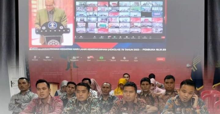 Karutan Beserta Jajaran Hadiri Pembukaan Rangkaian HDKD ke-78 dan Do’a Kemenkumham Untuk Negeri