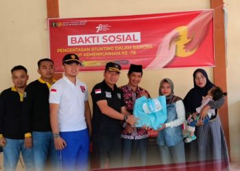 HUT Kemenkumham ke-78, Rutan Sungai Penuh dan Imigrasi Kerinci Lakukan Penyuluhan dan Pemberian Paket Sembako Untuk Pengentasan Stunting