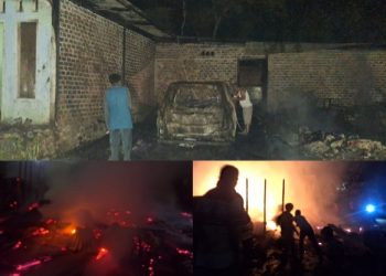 Kebakaran di Batang Merangin, Hanguskan 1 Rumah, 1 Mobil dan 3 Motor