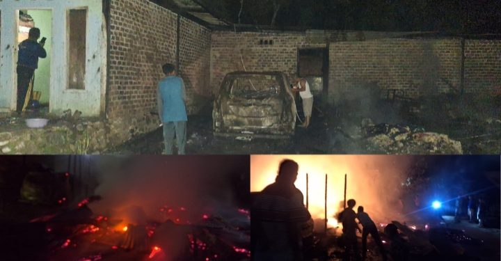 Kebakaran di Batang Merangin, Hanguskan 1 Rumah, 1 Mobil dan 3 Motor