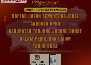 Ini Daftar Calon Sementara DPRD Kabupaten Tanjung Jabung Barat