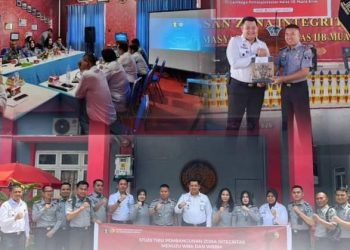 Dukung Pembangunan Zona Integritas, Rutan Sungai Penuh Studi Tiru ke Lapas Muara Enim