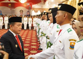 Kukuhkan Paskibraka Provinsi Jambi 2023, Gubernur Al Haris : Bertugas Penuh Semangat dan Cintai Merah Putih