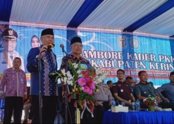 Bupati Adirozal Bersama Wabup Ami Taher Buka Jambore PKK Tingkat Kabupaten Kerinci