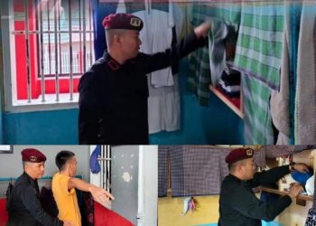 Pastikan Kondisi Blok Tetap Aman, Rutan Sungai Penuh Lakukan Penggeledahan Rutin Kamar Hunian WBP