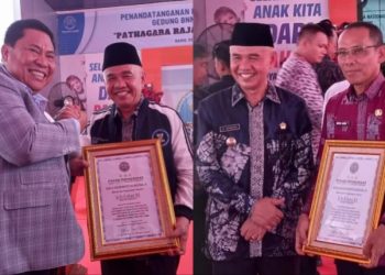 Bupati Adirozal Terima Penghargaan P4GN dari BNN RI