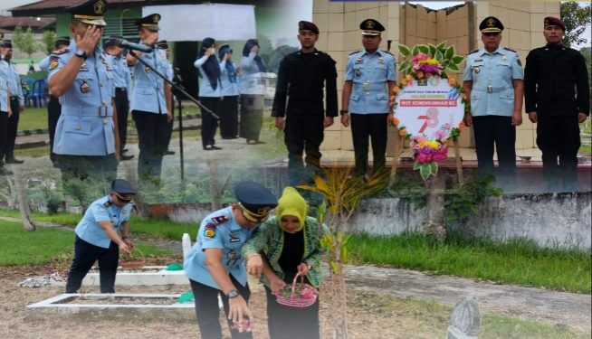 Sambut HDKD Ke-78, Rutan Sungai Penuh bersama Imigrasi Kerinci Lakukan Ziarah dan Tabur Bunga di TMP Bhakti Semumu
