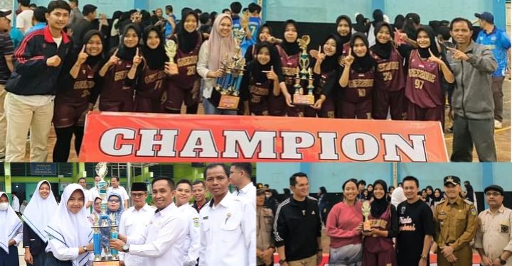 Tim Basket Puteri MTsN 1 Sungai Penuh Sabet 2 Juara PERBASI CUP 2023