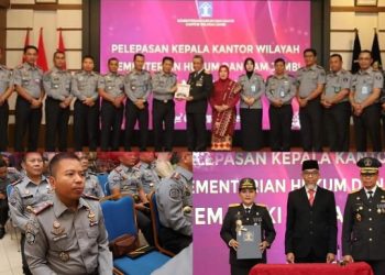Karutan Sungai Penuh Hadiri Pelepasan Purna Bhakti Kakanwil Kemenkumham Jambi