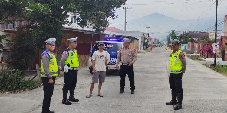 Cegah Kriminalitas, Sat Lantas Polres Kerinci Laksanakan Patroli Beat