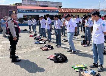 Polres Kerinci Amankan 30 Orang Pelajar yang Nongkrong saat Jam Pulang Sekolah