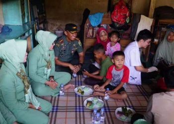 TNI Peduli, Dandim 0417/Kerinci Kunjungi Rumah Warga yang Tidak Mampu