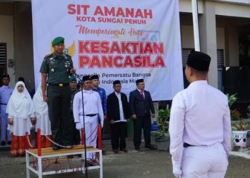 Dandim 0417/ Kerinci Pimpin Upacara Kesaktian Pancasila di Sekolah Islam Terpadu Amanah