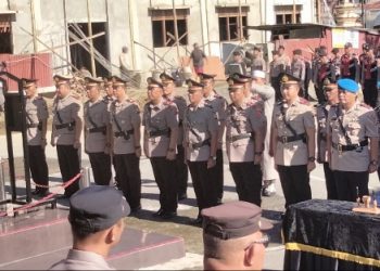 Polres Kerinci Gelar Pelantikan dan Sertijab 2 Kabag, 4 Kasat, 3 Kapolsek dan 2 Kasi