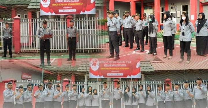 Rutan Sungai Penuh Laksanakan Upacara Peringatan Hari Bela Negara dan Kesiapan Nataru