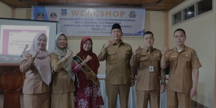 Wabup Tanjabbar Buka Workshop Ketahanan Remaja dalam Percepatan Penurunan Stunting