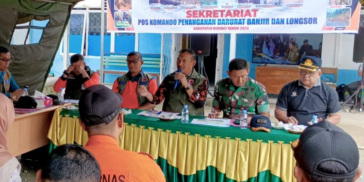 Pj. Bupati Kerinci Asraf Ajak Seluruh Elemen Turut serta Dalam Penanganan Banjir dan Longsor
