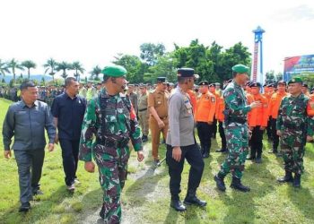 Ketua DPRD Lendra Wijaya Ikuti Apel Gelar Pasukan Pengamanan VVIP Kunker Presiden Jokowi
