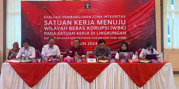 Imigrasi Kerinci Ikuti Desk Evaluasi Satuan Kerja Pembangunan Zona Integritas Menuju WBK