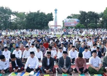 Pimpinan DPRD Kota Sungai Penuh Shalat Idul Adha Bersama Masyarakat