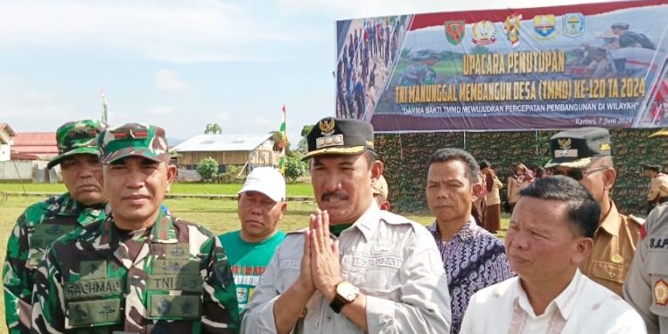 Pj. Bupati Kerinci Asraf Hadiri Penutupan TMMD Ke 120 Kodim 0417/Kerinci