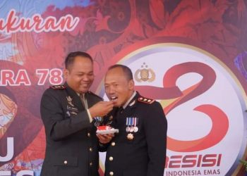 Dandim 0417/Kerinci Hadiri Upacara dan Syukuran HUT Bhayangkara ke-78