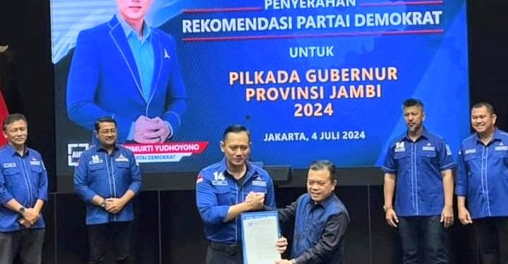 Semakin Mantap! Partai Demokrat Beri Rekomendasi ke Haris – Sani untuk Pilgub Jambi 2024