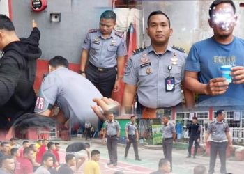 Petugas Rutan Sungai Penuh Rutin Geledah Kamar Hunian WBP dan Tes Urine