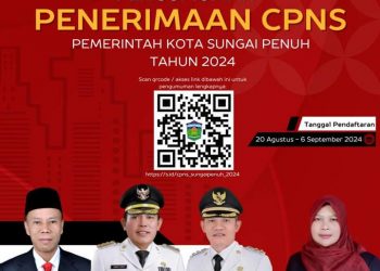 Pemkot Sungai Penuh Buka Ratusan Lowongan CPNS Tahun 2024, Ini Formasinya