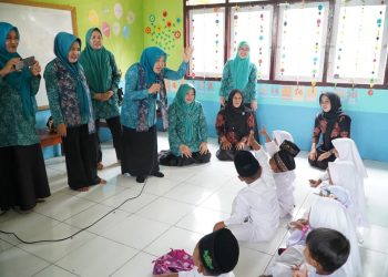 Hj. Hesnidar Haris Tinjau Posyandu Pinang Merah Kabupaten Tanjung Jabung Timur